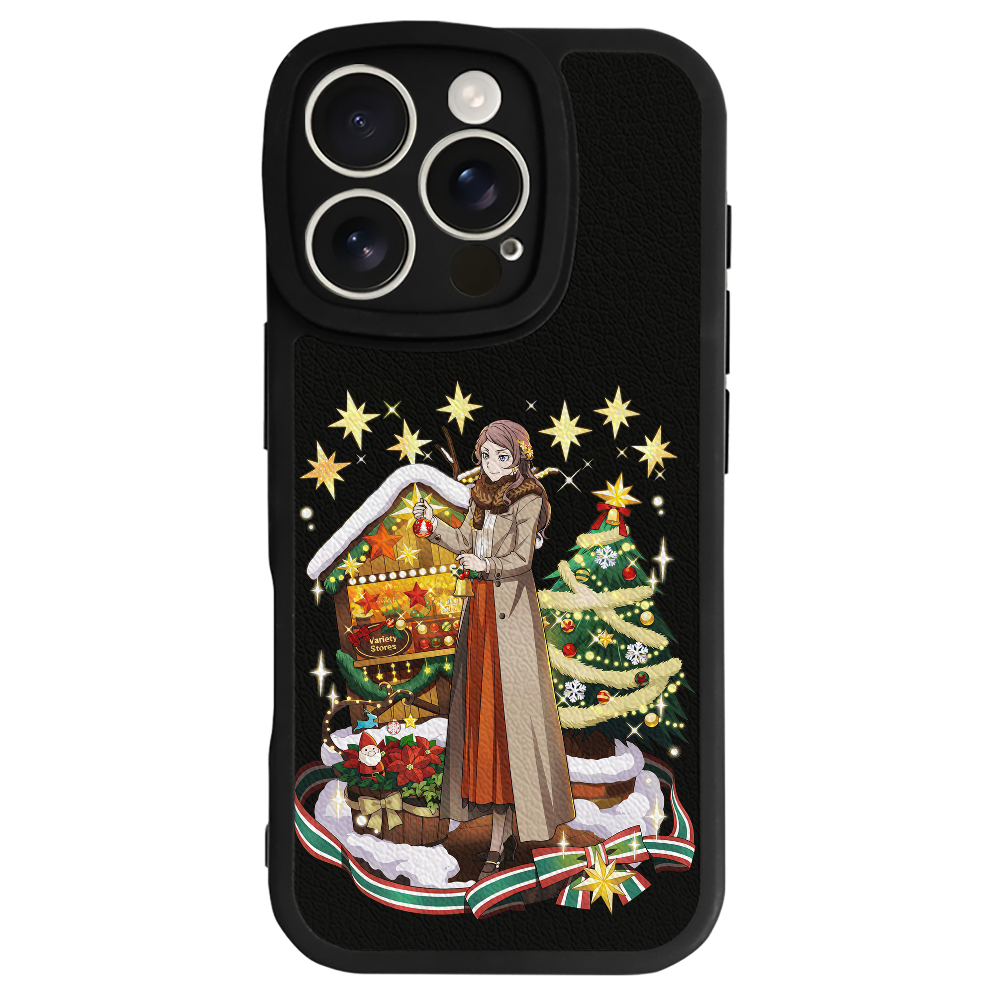 （画像用） 文豪ストレイドッグス Bungo Stray Dogs 【iPhone 16シリーズ対応】シリコンスマホケース（レザー調） 材質：シリコン